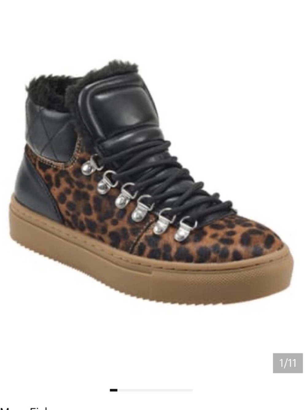 Marc Fisher leopard sneaker boot